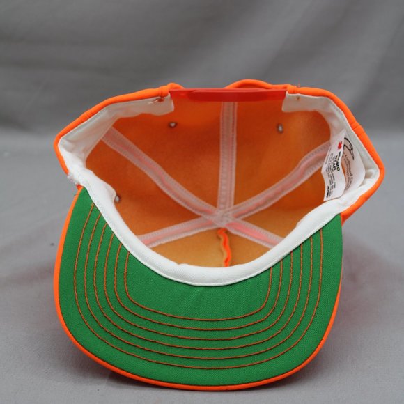 Vintage Hunting Hat - Ducks Unlimited Neon Orange - Adult Snapback - Picture 7 of 8